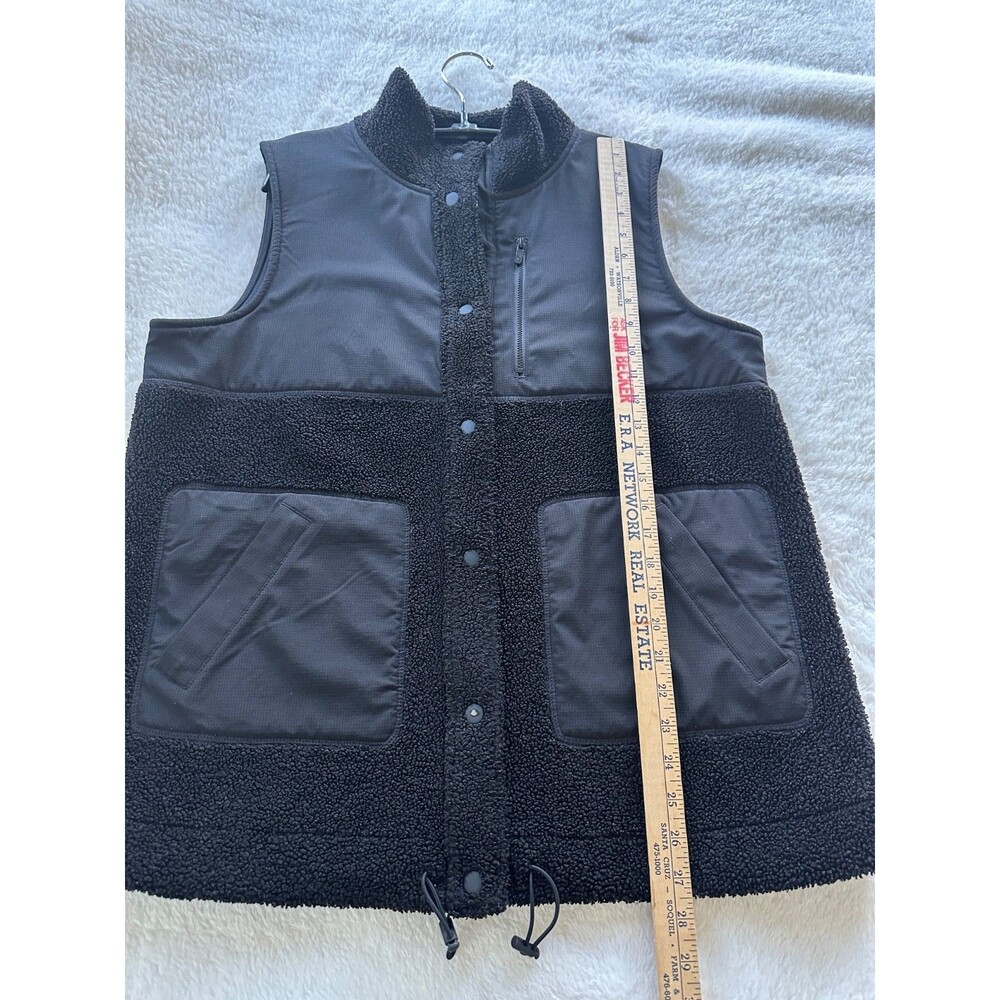 FLX Black Fleece Vest Women's Large